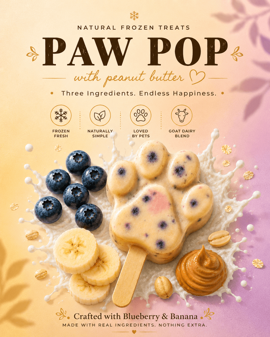 Blueberry & Banana Paw Pop